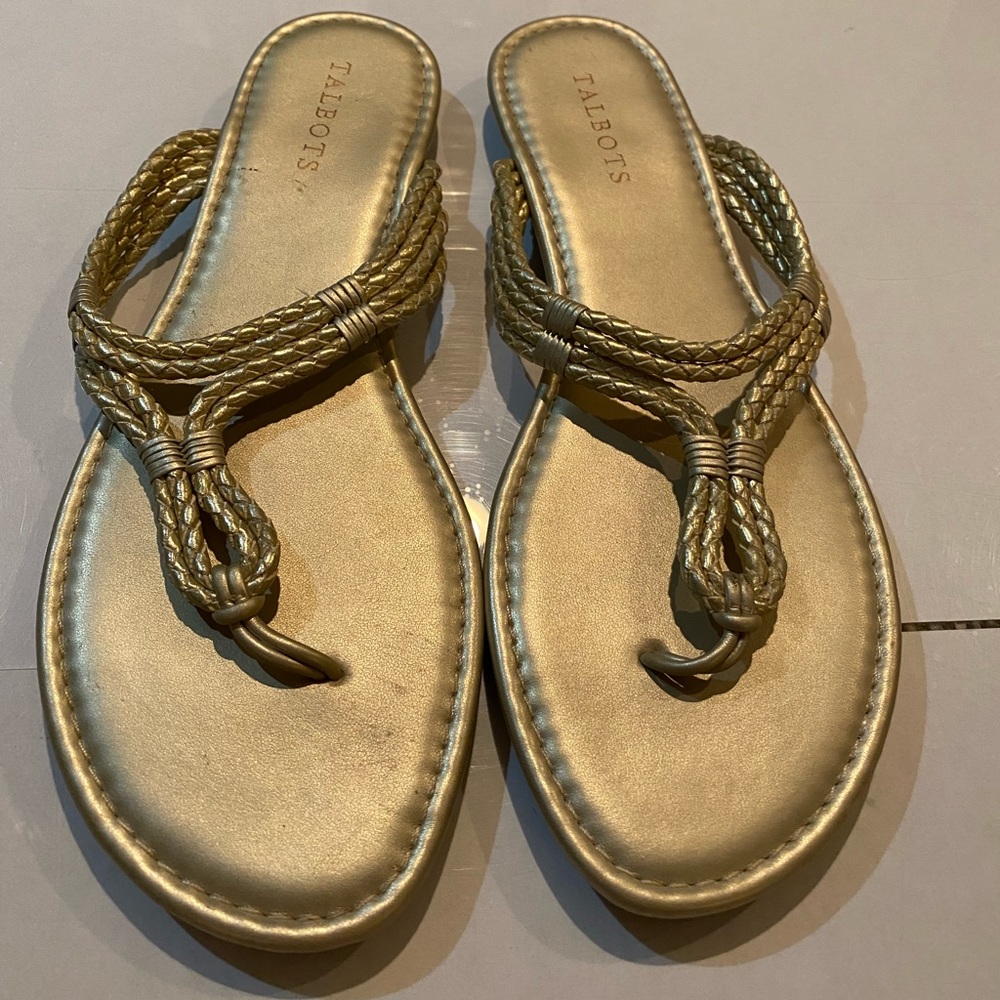 Talbots cece braided flip flops